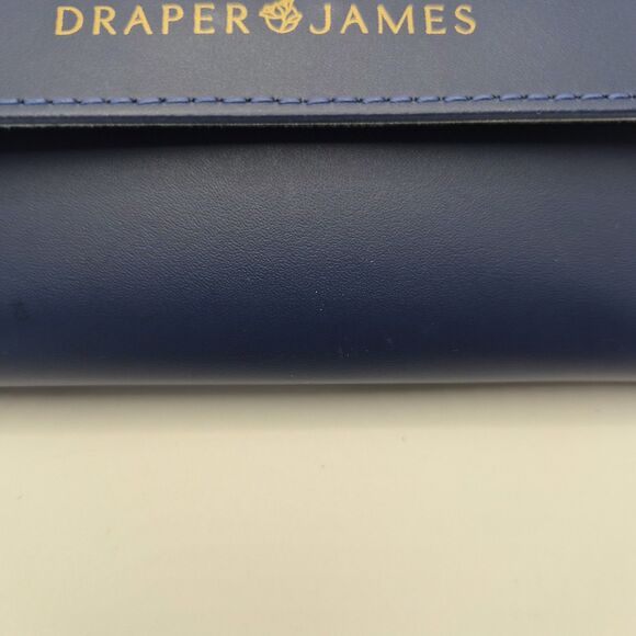 DRAPER JAMES DJ7018 WOMEN\'S CAT EYE SUNGLASSES BLUE Indigo Gingham W/ Case main image 5